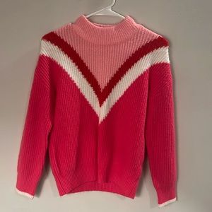 Pants Store Sweater - Pink, Red, & White